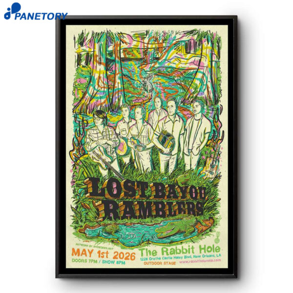 Lost Bayou Ramblers The Rabbit Hole New Orleans LA May 1 2026 Poster