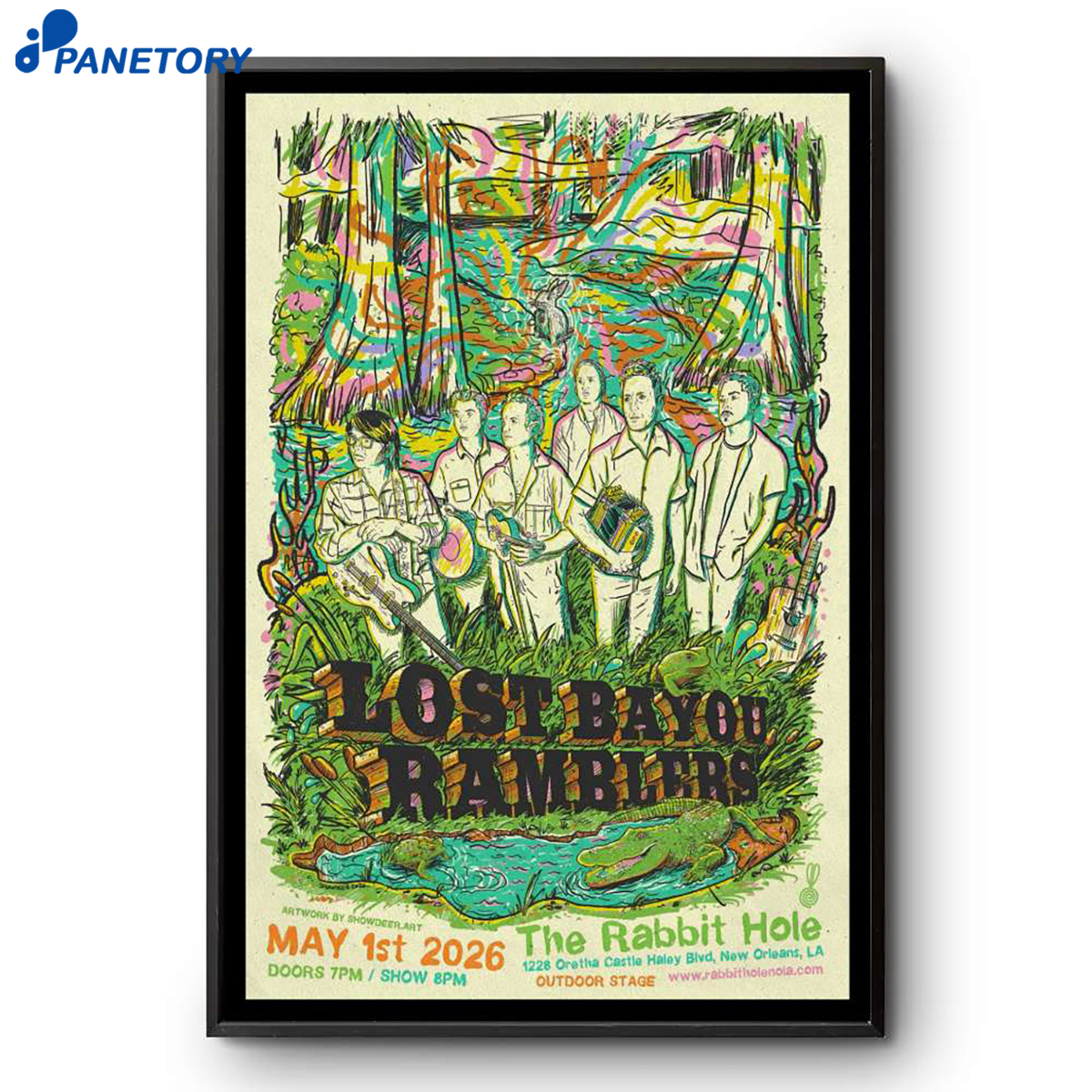 Lost Bayou Ramblers The Rabbit Hole New Orleans La May 1 2026 Poster 2 Lost Bayou Ramblers The Rabbit Hole New Orleans La May 1 2026 Poster
