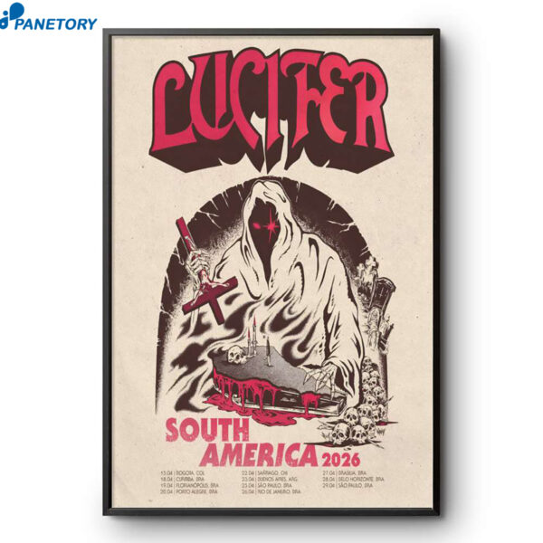 Lucifer South America Tour 2026 Poster