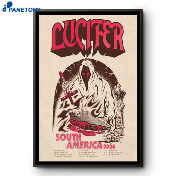 Lucifer South America Tour 2026 Poster