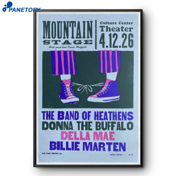 Mountain Stage Culture Center Theater Apr 12 2026 Poster