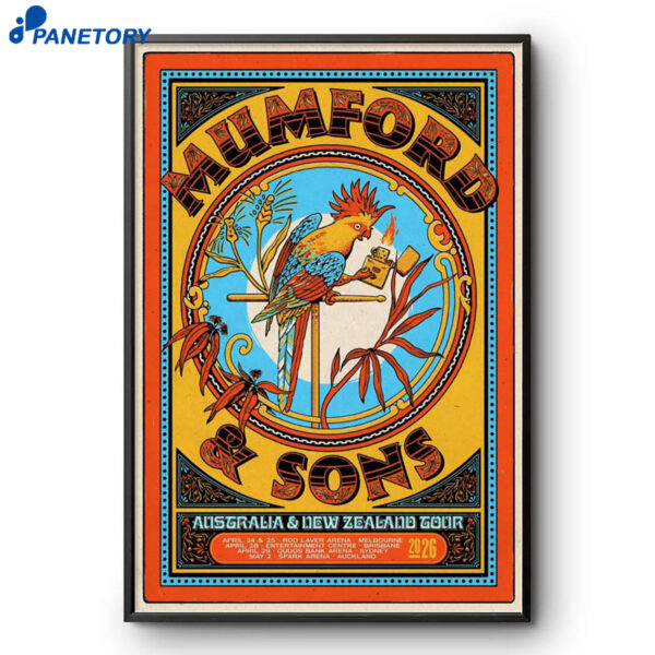 Mumford And Sons Auckland Australia May 2 2026 Poster