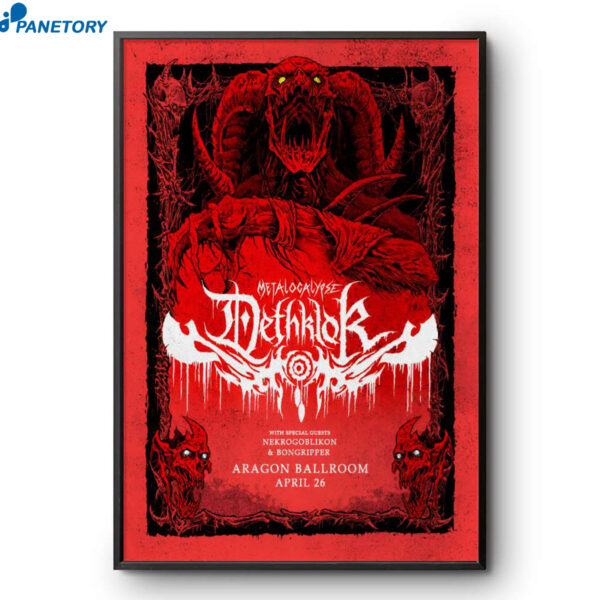 Nekrogoblikon Aragon Ballroom Chicago IL Apr 26 2026 Poster