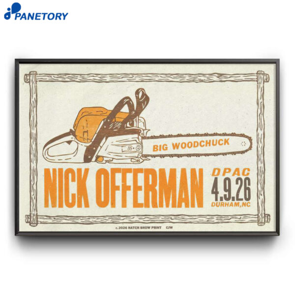 Nick Offerman The Dpac Durham NC For Apr 09 2026 Poster