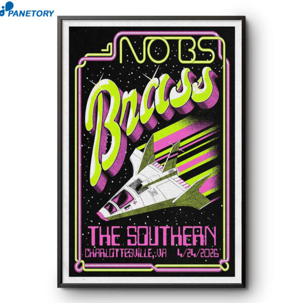 No Bs! Brass Band Charlottesville VA Apr 24 2026 Poster
