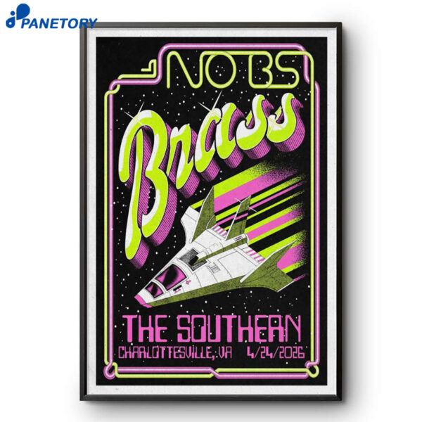 No Bs! Brass Band Concert Tour Charlottesville Apr 24 2026 Poster