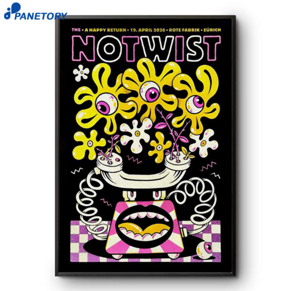 Notwist Zürich Switzerland Tour Apr 19 2026 Poster