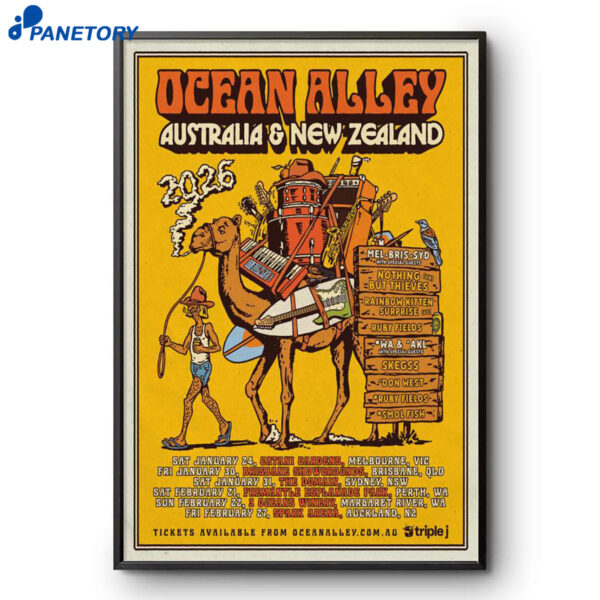 Ocean Alley Australia And New Zealand 2026 Poster