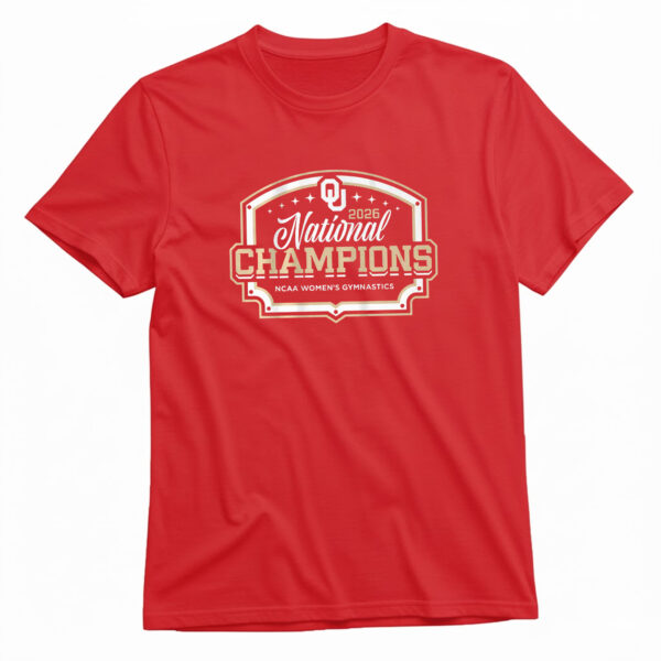 Oklahoma Women's Gymnastics 2026 National Champions T-Shirt
