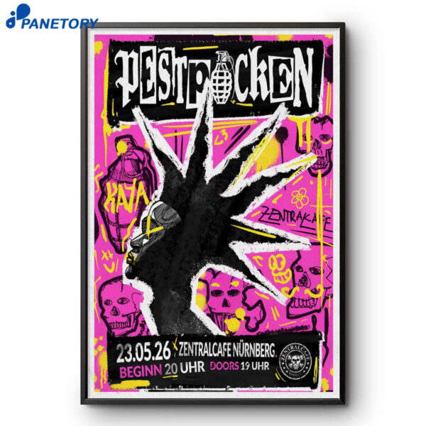 Pestpocken Nuremberg Berlin Tour May 23 2026 Poster