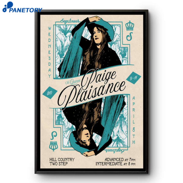 Paige Plaisance Austin TX Apr 8 2026 Poster