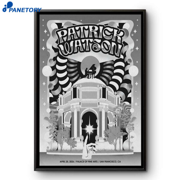 Patrick Watson San Francisco CA Apr 25 2026 Poster