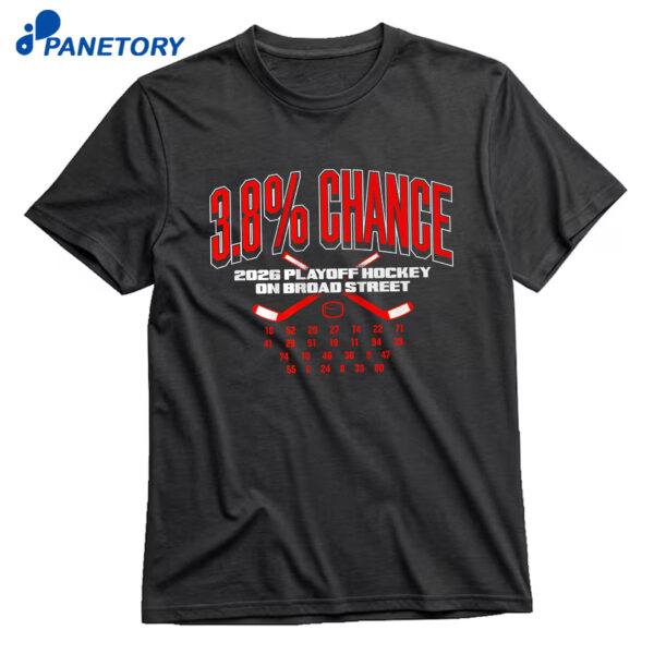 Philadelphia Hockey 3.8% Chance T-Shirt