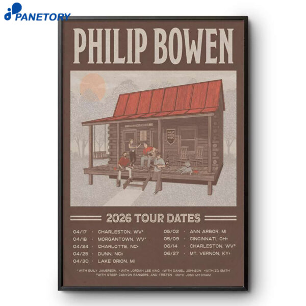 Philip Bowen Band Tour 2026 Poster