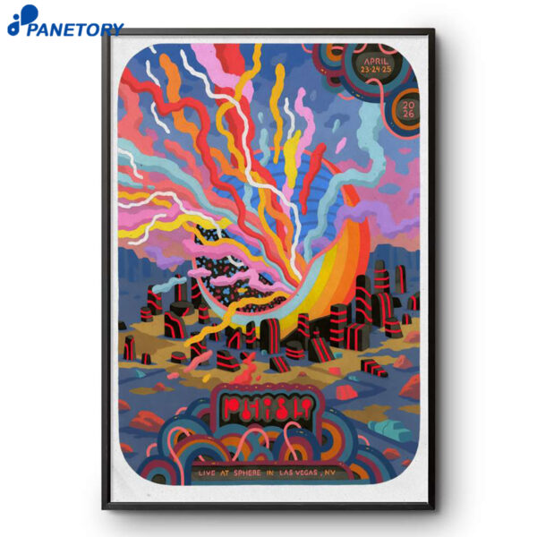 Phish Sphere Las Vegas NV Apr 23-24 2026 Poster