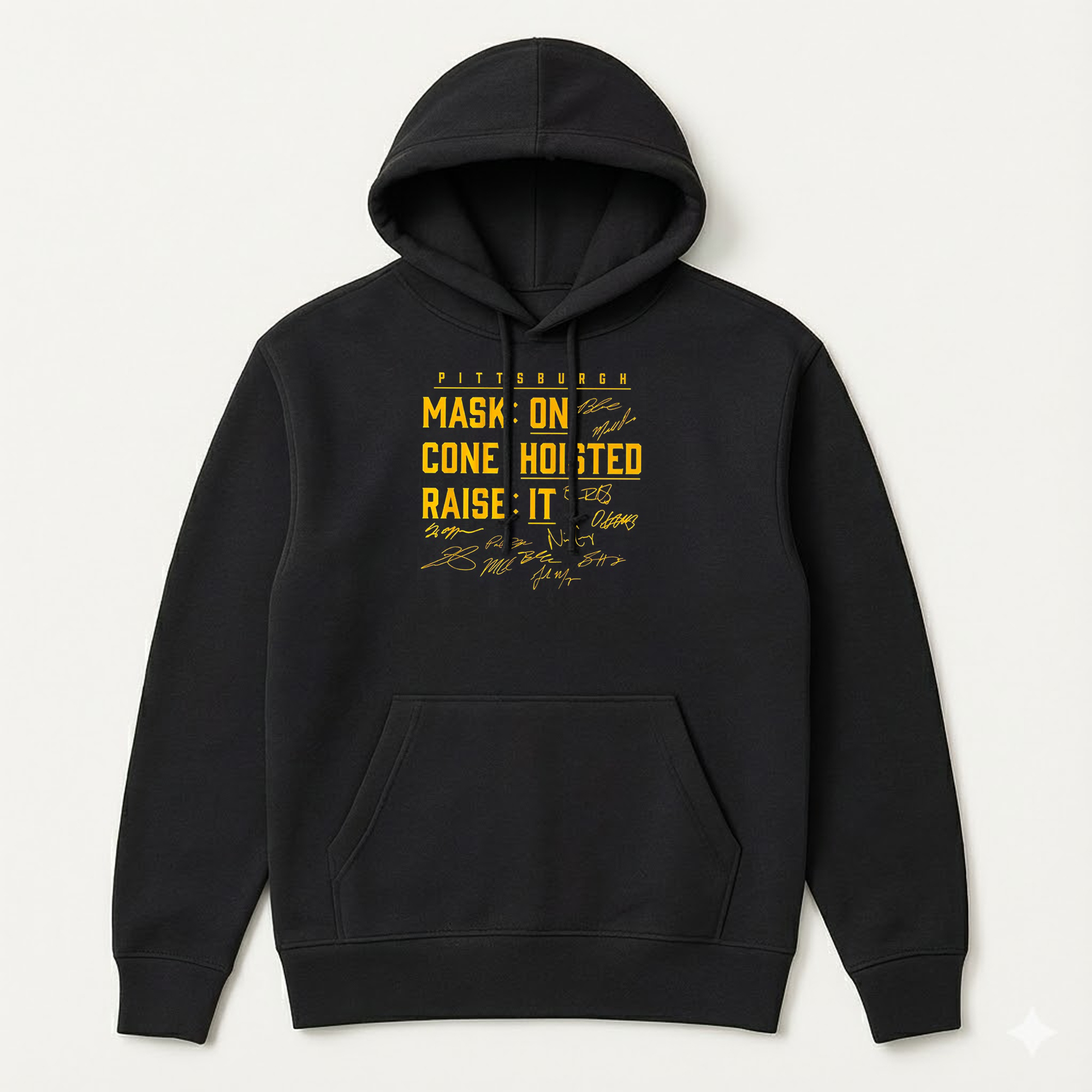 Pittsburgh Baseball Mask On Cone Hoisted Raise It T-Shirt 7 Pittsburgh Baseball Mask On Cone Hoisted Raise It T-Shirt 3