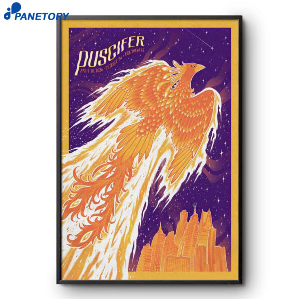 Puscifer Fox Theatre Detroit Show Apr 18 2026 Poster