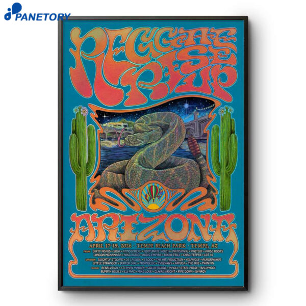 Reggae Rise Up Arizona Festival Tempe AZ Apr 17-19 2026 Poster