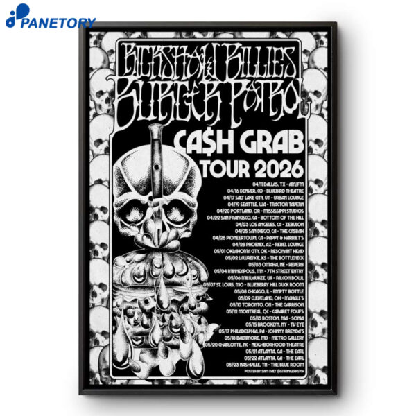 Rickshaw Billies Burger Patrol Tour Cash Grab 2026 Poster