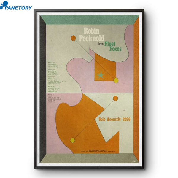 Robin Noel Pecknold Celebrating The Music Of Apr 29 2026 Poster