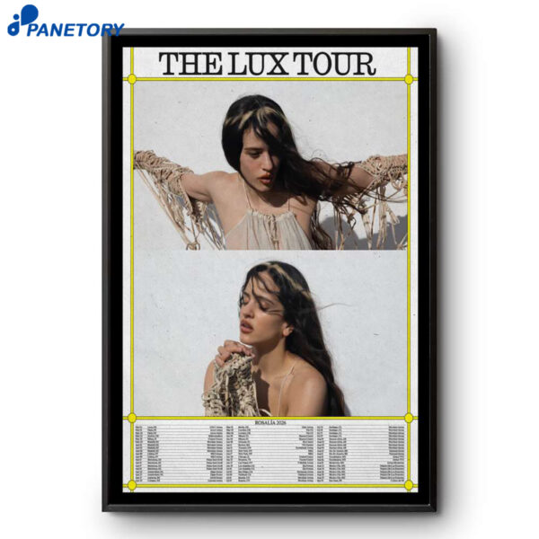 Rosalía Lux Tour 2026 Poster