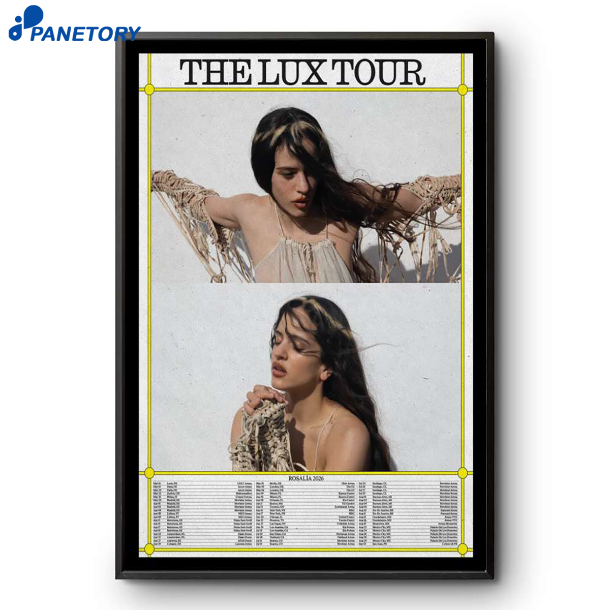Rosalía Lux Tour 2026 Poster 2 Rosalía Lux Tour 2026 Poster