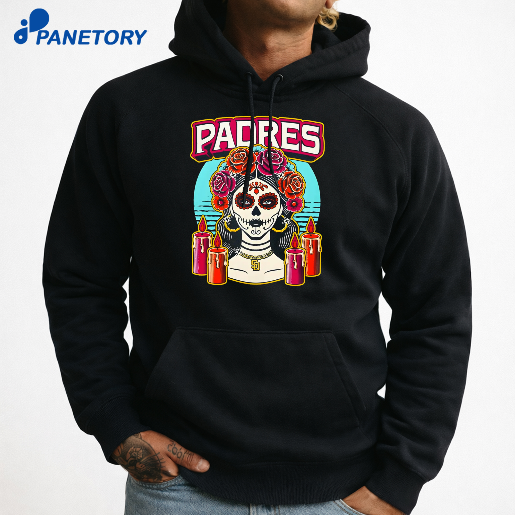 San Diego Padres La Catrina T-Shirt 7 San Diego Padres La Catrina T-Shirt 3