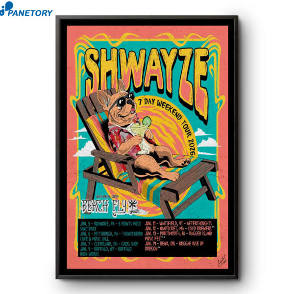 Shwayze 7 Day Weekend Tour 2026 Poster
