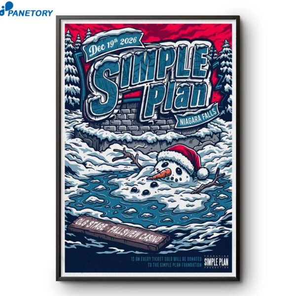 Simple Plan Niagara Falls ON Tour Dec 19 2026 Poster