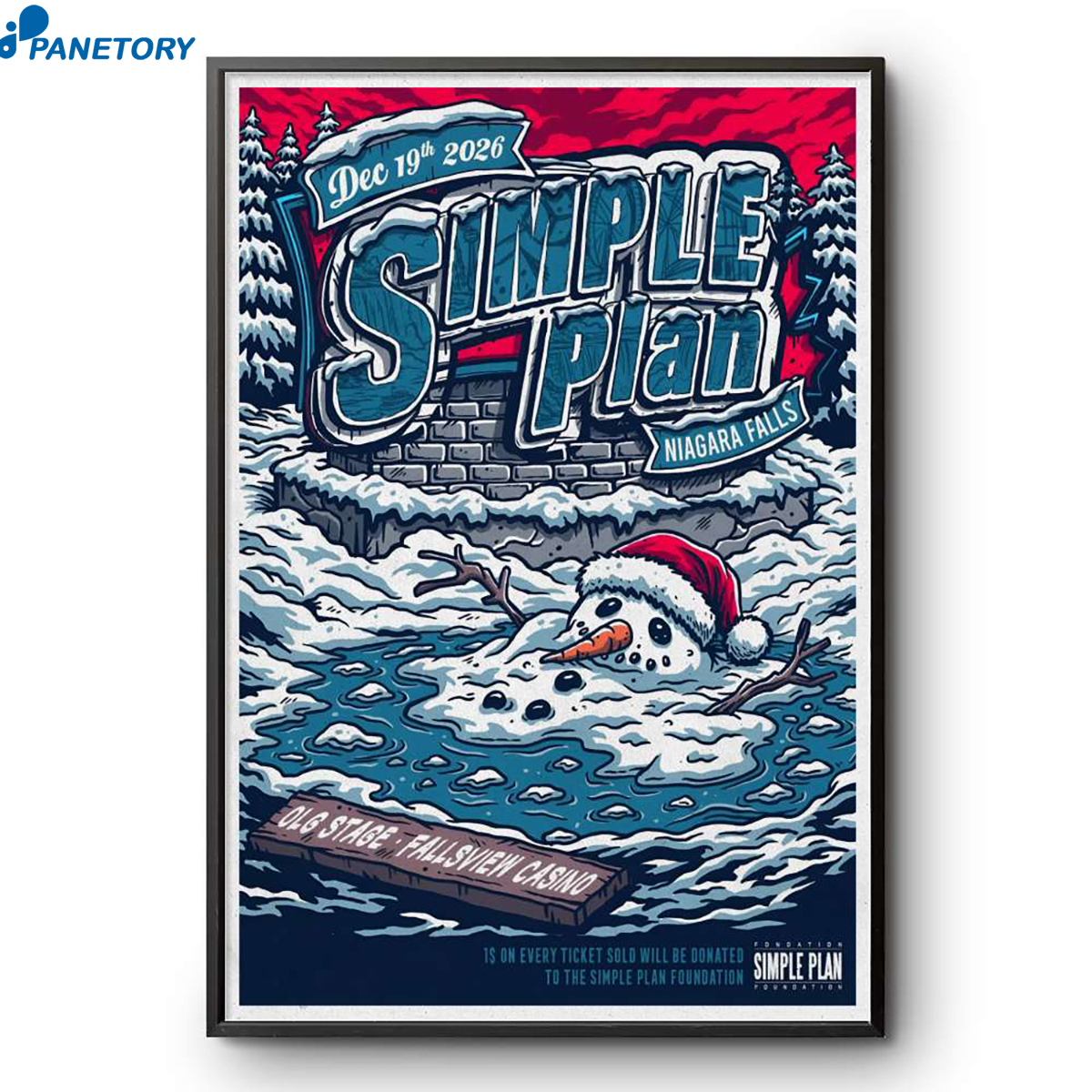 Simple Plan Niagara Falls On Tour Dec 19 2026 Poster 2 Simple Plan Niagara Falls On Tour Dec 19 2026 Poster