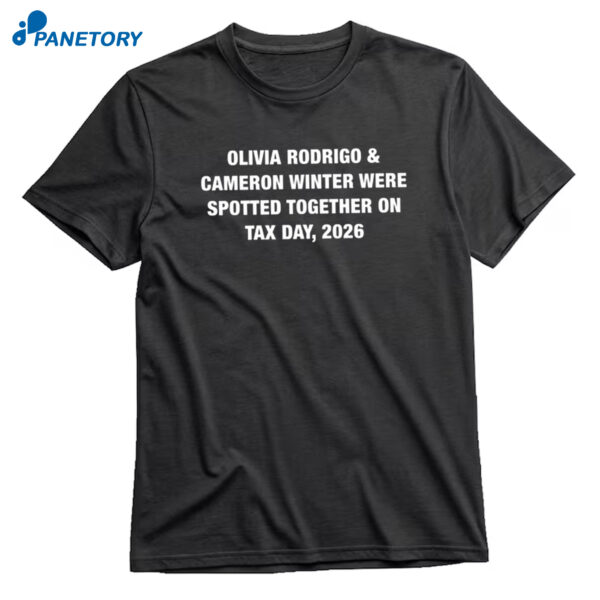 Singers Were Spotted Together ON Tax Day 2026 T-Shirt