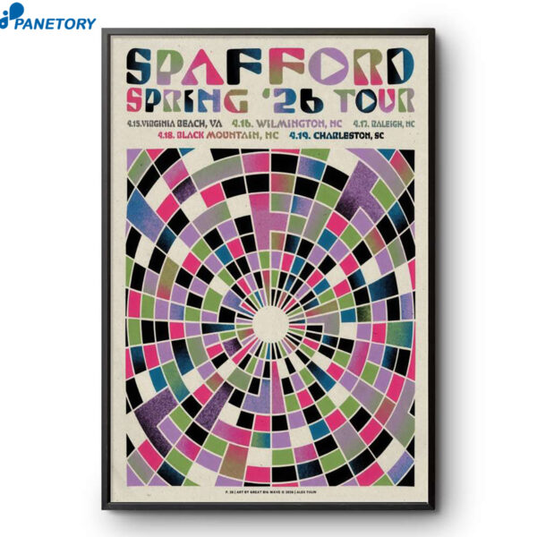 Spafford Spring Tour Apr 2026 Poster