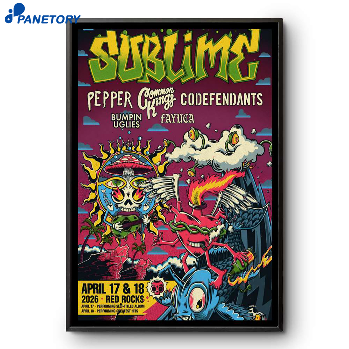 Sublime Red Rocks Morrison Co Apr 17-18 2026 Poster 2 Sublime Red Rocks Morrison Co Apr 17-18 2026 Poster
