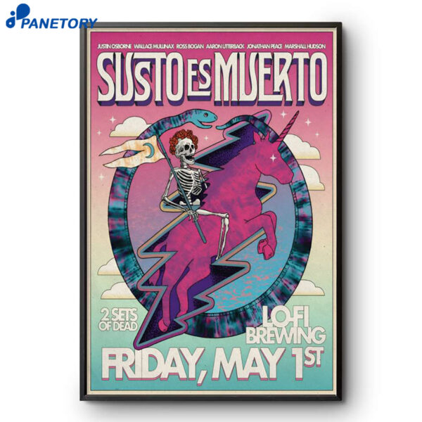Susto Es Muerto Charleston SC May 1 2026 Poster
