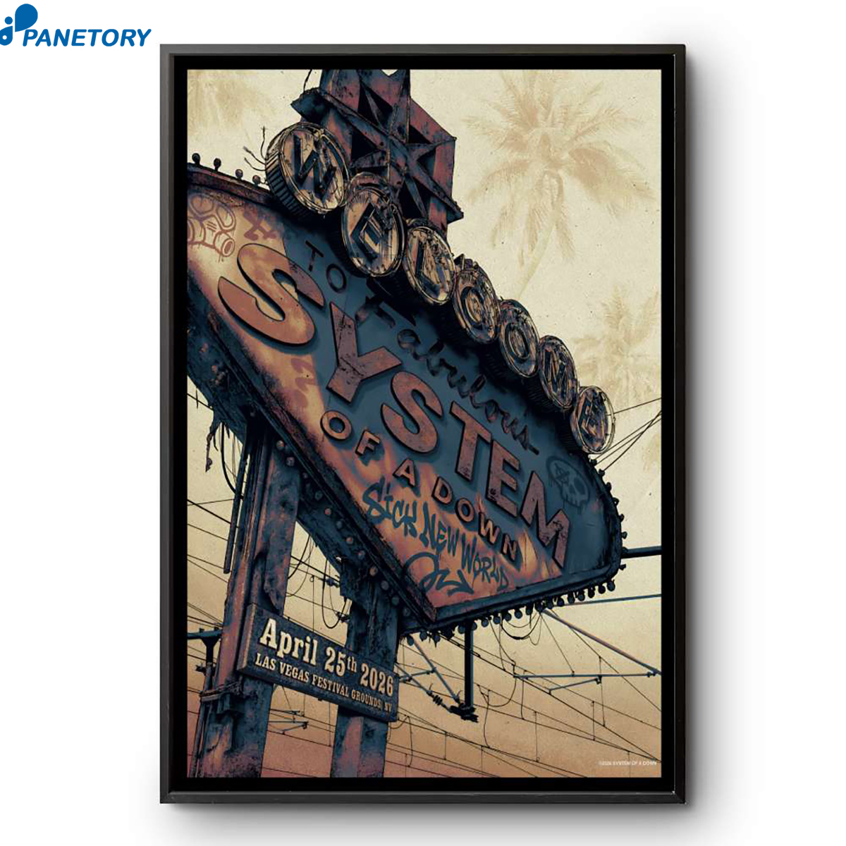 System Of A Down Sick New World Las Vegas 2026 Poster 2 System Of A Down Sick New World Las Vegas 2026 Poster
