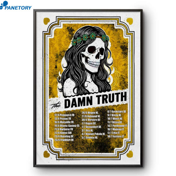 The Damn Truth Europe Tour 2026 Poster