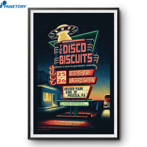 The Disco Biscuits Concert Tour King Of Prussia Pa Jul 25-26 2026 Poster