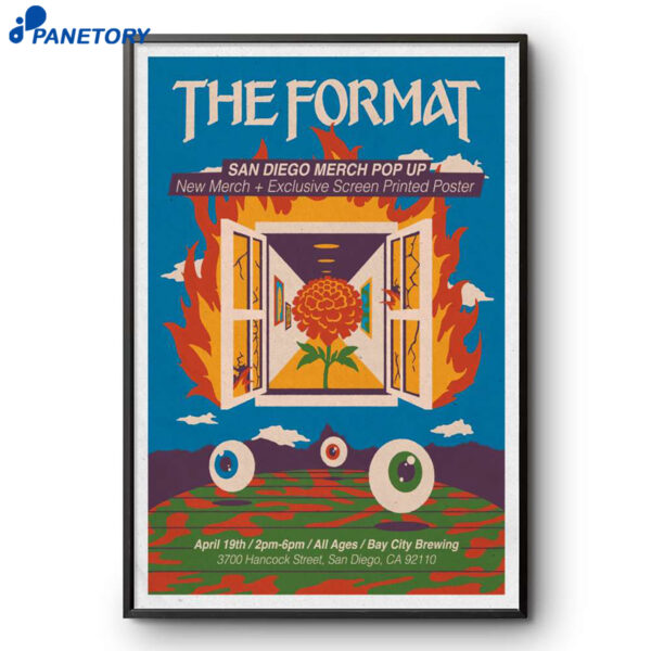 The Format Concert Tour San Diego Ca Apr 19 2026 Poster