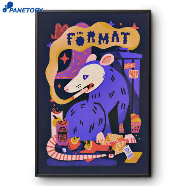 The Format Ryman Auditorium Nashville TN Apr 3 2026 Poster
