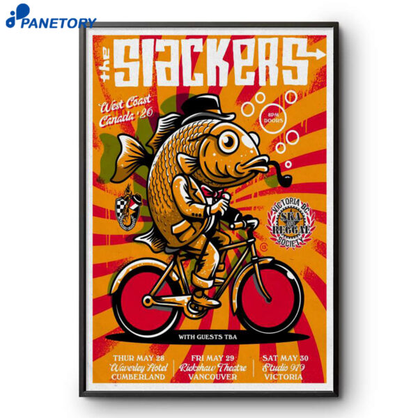 The Slackers West Coast Canada Tour 2026 Poster
