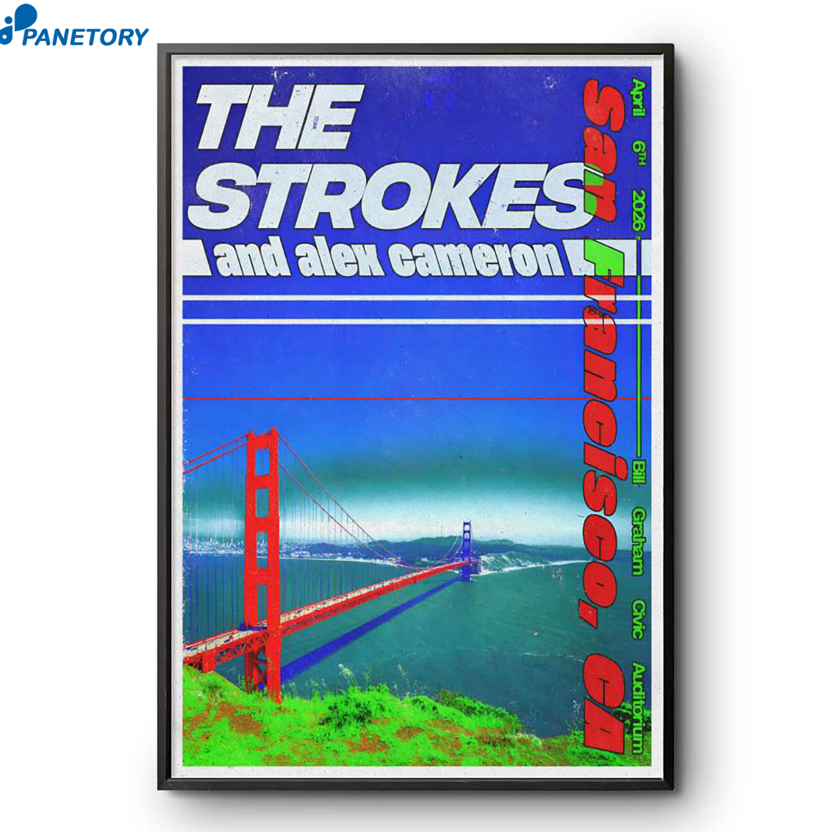 The Strokes And Alex Cameron San Francisco Ca Apr 6 2026 Poster 2 The Strokes And Alex Cameron San Francisco Ca Apr 6 2026 Poster