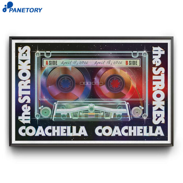 The Strokes Coachella Indio CA Apr 11-18 2026 Poster