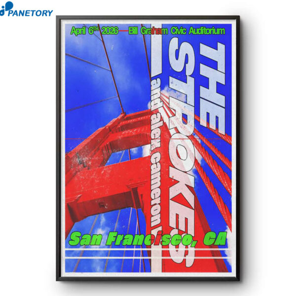 The Strokes San Francisco CA Apr 6 2026 Poster