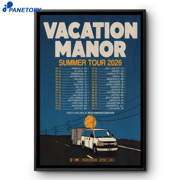 Vacation Manor Summer Shows 2026 Poster