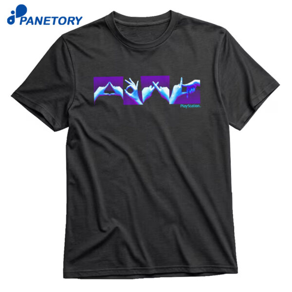 Vintage Playstation Hand Symbols T-Shirt
