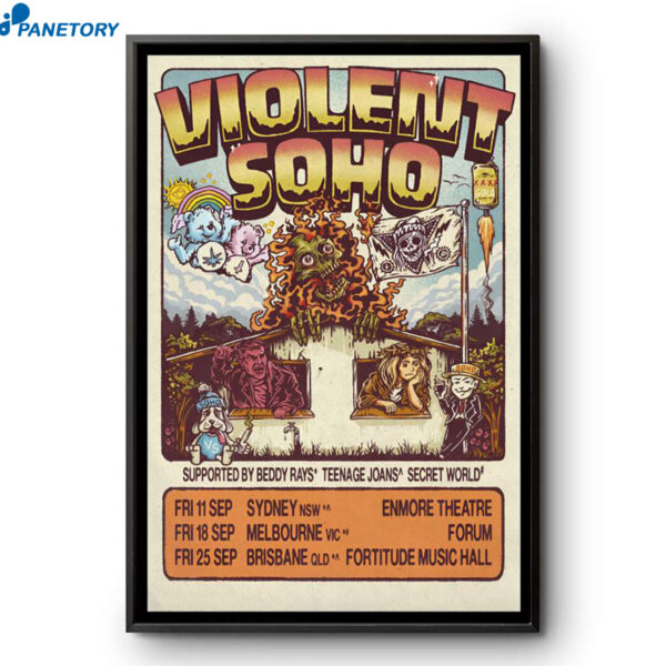 Violent Soho Brisbane QLD Sept 25 2026 Poster