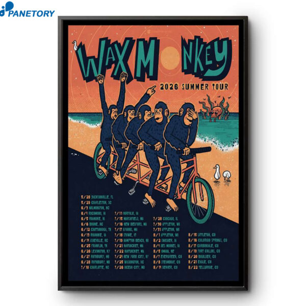 Wax Monkey Summer Tour 2026 Poster