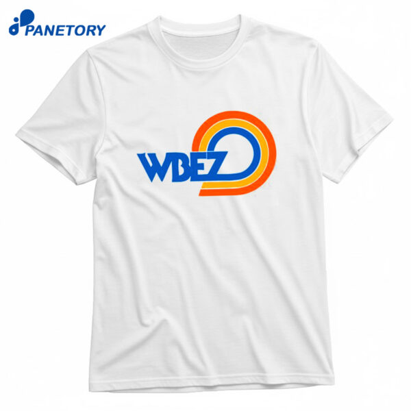 Wbez Vintage Logo White Ringer T-Shirt