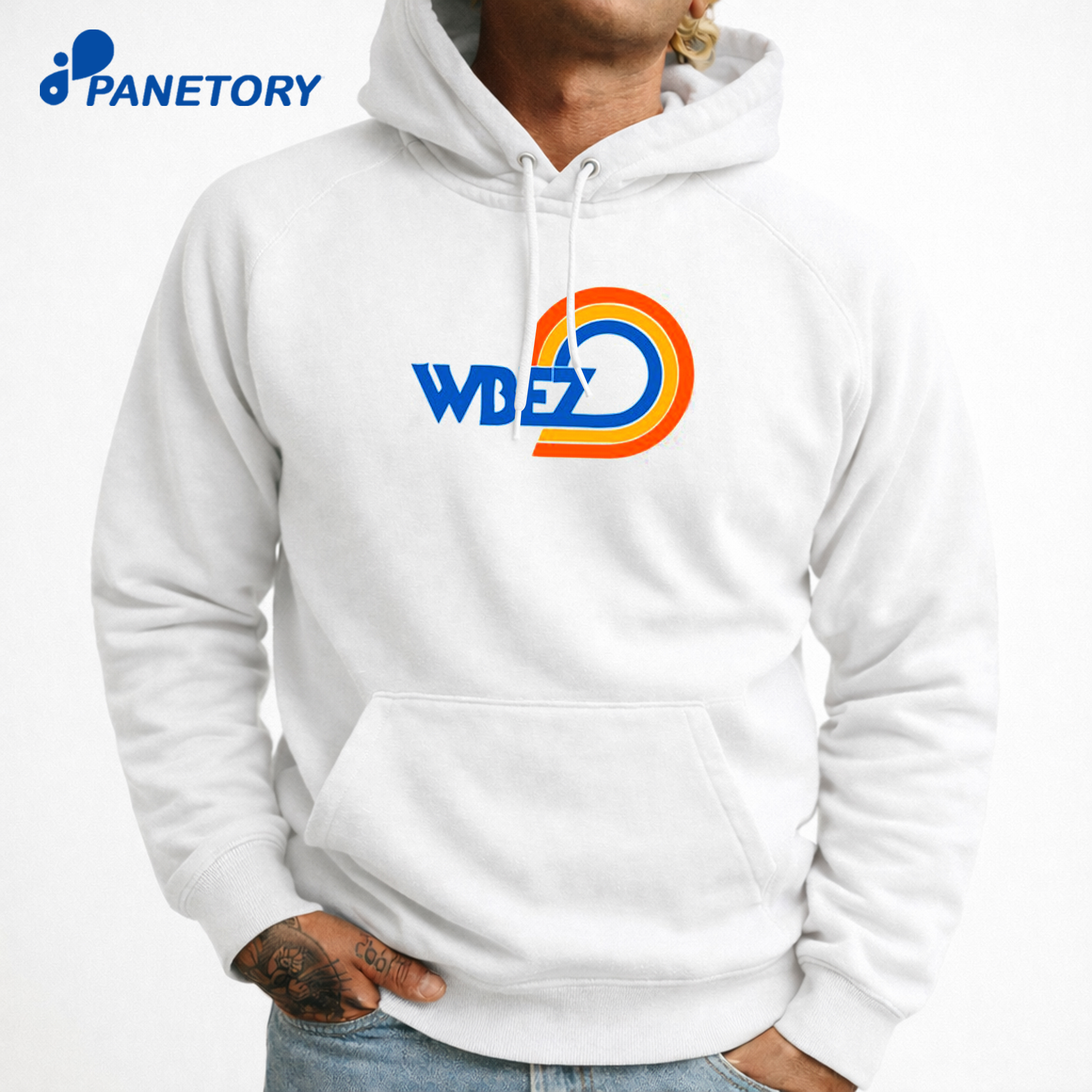 Wbez Vintage Logo White Ringer T-Shirt 7 Wbez Vintage Logo White Ringer T-Shirt 3