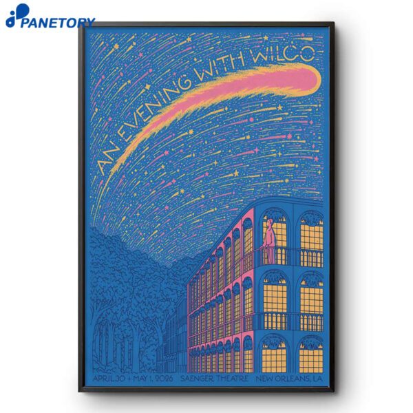 Wilco Saenger Theatre New Orleans LA Apr 30 May 2026 Poster